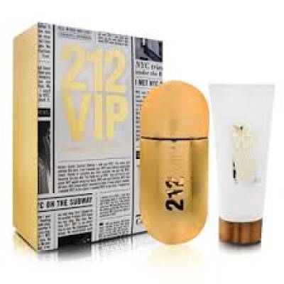 Подарочный набор Carolina Herrera 212 VIP (edp 80ml+body lotion 100ml+body cream 100ml) (лицензия)